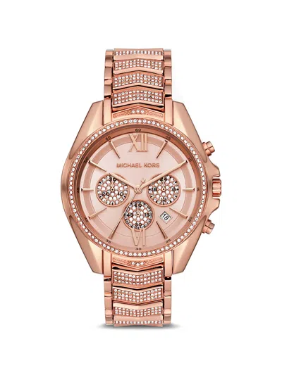 Michael Kors Oversized Whitney 44mm Watch In Pink
