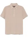 Michael Kors Oxford Polo Shirt In Brown
