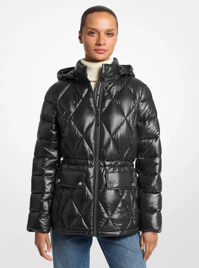 Michael Kors Packable Quilted Puffer Jacket In Black