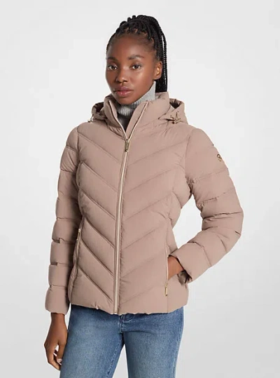 Michael Kors Packable Quilted Puffer Jacket In Natural