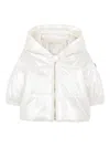 Michael Kors Padded Hooded Jacket In White