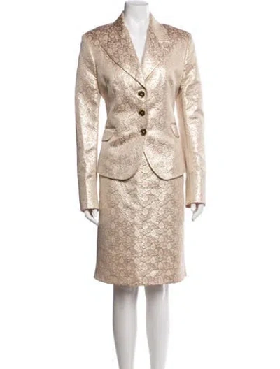 Pre-owned Michael Kors Paisley Print Skirt Set In Neutral