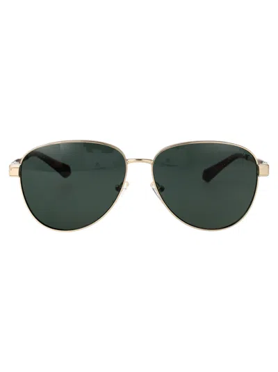 Michael Kors Pale Gold Metal Sunglasses In Metallic