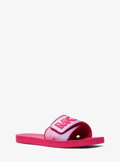 Michael Kors Palmer Ombré Signature Logo Slide Sandal
