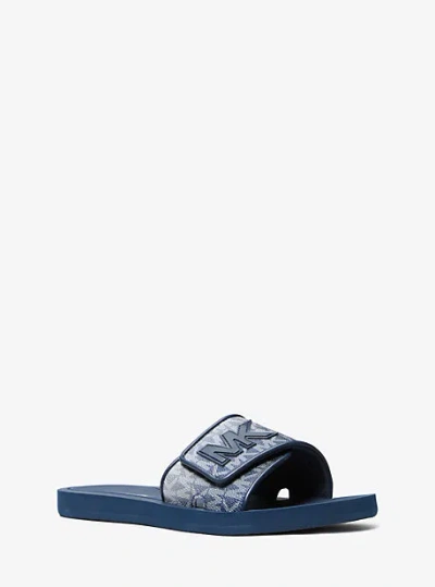 Michael Kors Palmer Ombré Signature Logo Slide Sandal