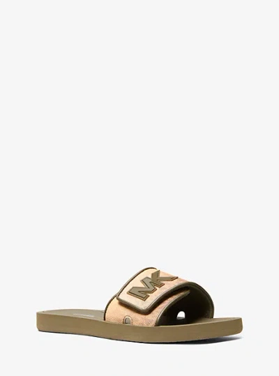 Michael Kors Palmer Ombré Signature Logo Slide Sandal