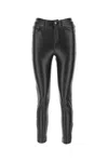 Michael Kors Streamlined Faux Leather Trousers In Black