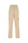 Michael Kors Wide-leg Pant In Triacetate Blend With Waist Belt Loops In Pink
