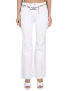 Michael Kors Pants With Logo Belt In White