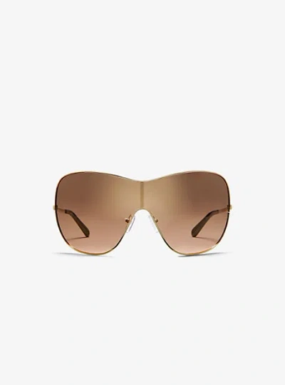 Michael Kors Park Avenue Sunglasses In Gold