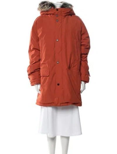 Pre-owned Michael Kors Parka In Orange