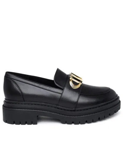 Michael Kors Parker Black Leather Loafers