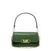 Michael Kors Parker Leather Shoulder Bag In Green