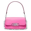 Michael Kors Parker Medium Leather Pouchette In Pink