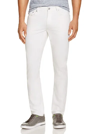Michael Kors Parker Mens Denim Stretch Slim Jeans In White