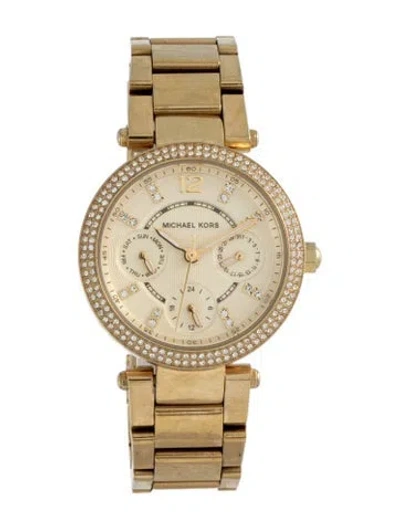 Pre-owned Michael Kors Parker Watch, 33mm In Multicolor