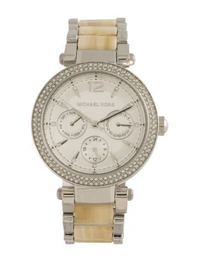 Pre-owned Michael Kors Parker Watch, 38mm In Multicolor