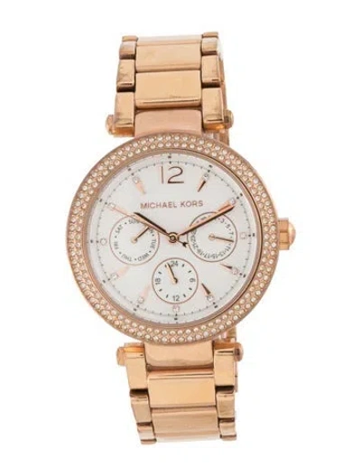 Pre-owned Michael Kors Parker Watch, 38mm In Multicolor