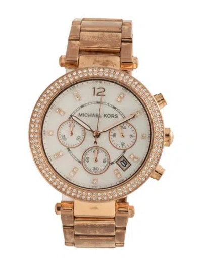 Pre-owned Michael Kors Parker Watch, 39mm In Multicolor