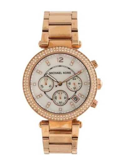 Pre-owned Michael Kors Parker Watch, 39mm In Multicolor