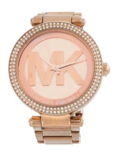 Pre-owned Michael Kors Parker Watch, 39mm In Multicolor