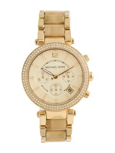 Pre-owned Michael Kors Parker Watch, 39mm In Multicolor