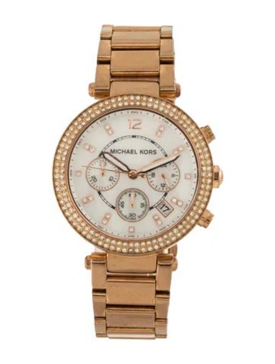 Pre-owned Michael Kors Parker Watch, 39mm In Multicolor
