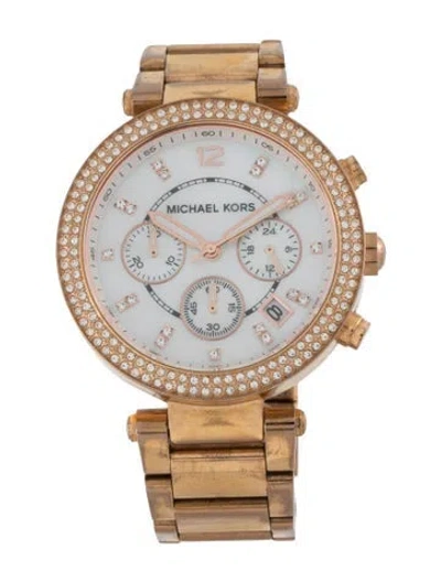 Pre-owned Michael Kors Parker Watch, 39mm In Multicolor