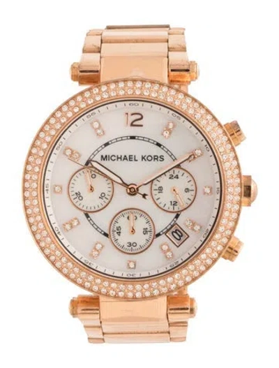 Pre-owned Michael Kors Parker Watch, 39mm In Multicolor