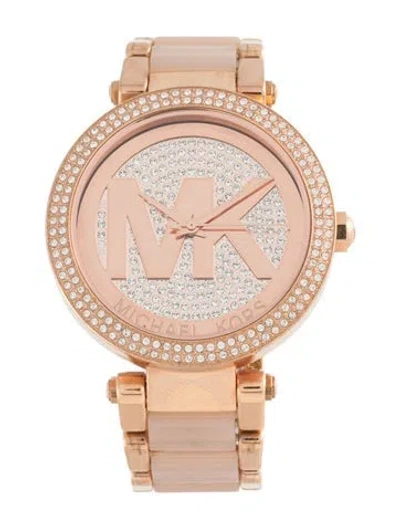 Pre-owned Michael Kors Parker Watch In Multicolor