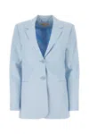 MICHAEL KORS PASTEL LIGHT BLUE LINEN BLEND BLAZER