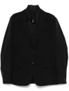 Michael Kors Mixed-media Blazer In Black