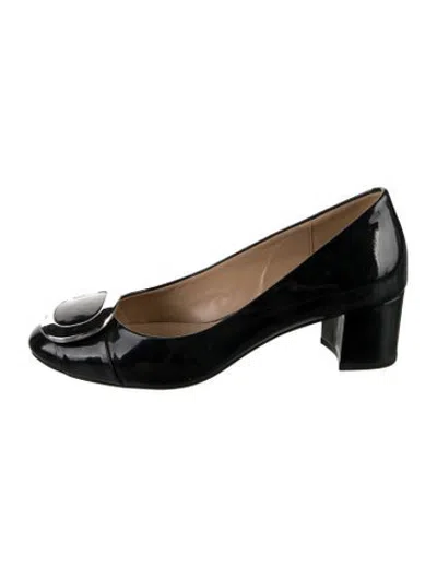 Pre-owned Michael Kors Patent Leather Flats In Black