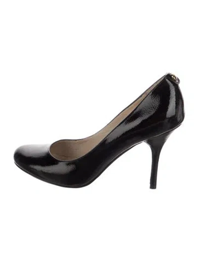 Pre-owned Michael Kors Patent Leather Pumps In Black