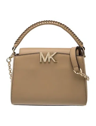 Pre-owned Michael Kors Patent Leather Top Handle Bag In Neutral