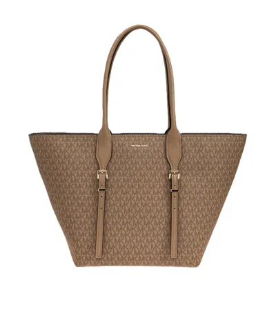 Michael Kors Pattern Handbag In Brown