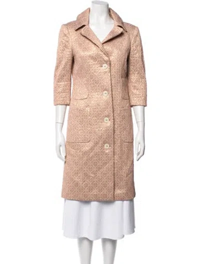 Pre-owned Michael Kors Patterned Blazer In Pink