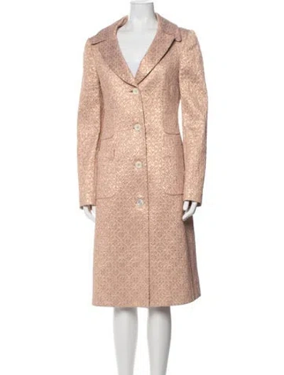 Pre-owned Michael Kors Patterned Coat In Pink