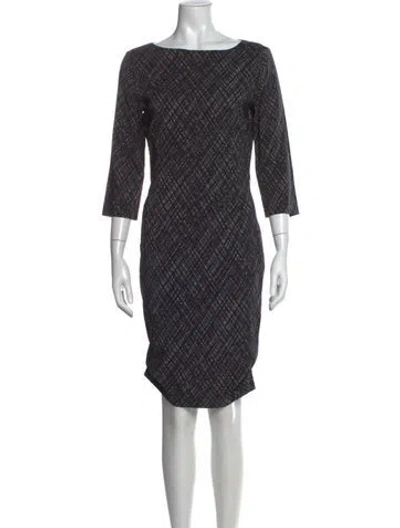 Pre-owned Michael Kors Patterned Knee-length Dress In Black