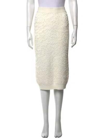Pre-owned Michael Kors Patterned Midi Length Skirt In Neutrals