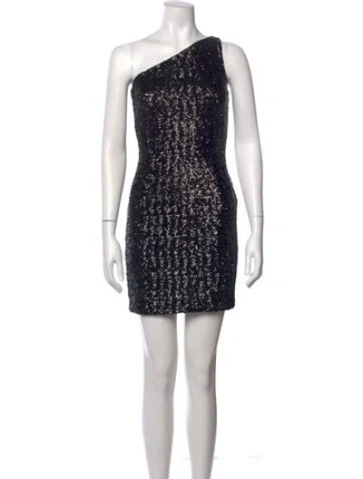 Pre-owned Michael Kors Patterned Mini Dress W/ Tags In Black
