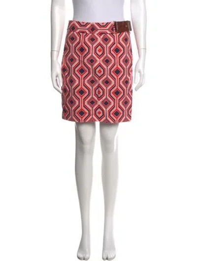 Pre-owned Michael Kors Patterned Mini Skirt In Pink