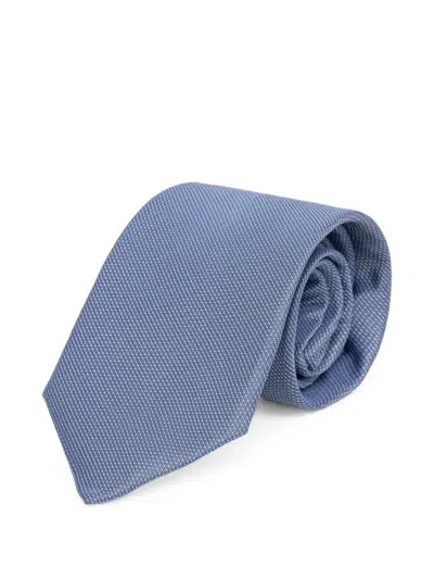 Michael Kors Patterned Tie In Blue