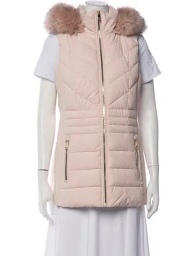 Pre-owned Michael Kors Patterned Vest In Pink