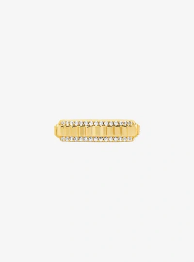 Michael Kors Pavé Gold-tone Brass Ring