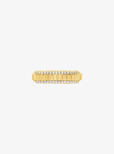 Michael Kors Pavé Gold-tone Brass Ring