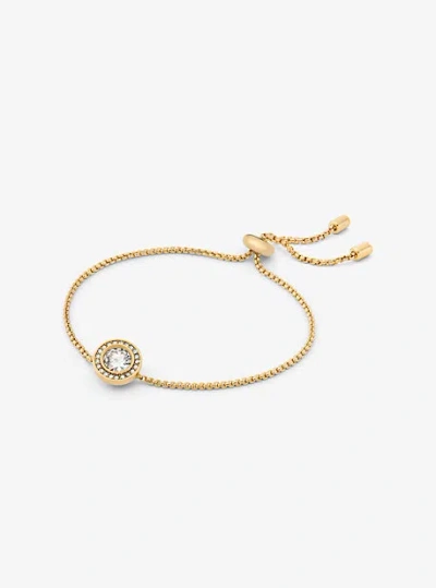 Michael Kors Pavé Halo Slider Bracelet In Gold