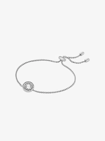 Michael Kors Pavé Halo Slider Bracelet In Silver