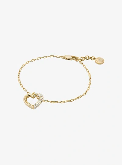 Michael Kors Pavé Heart Bracelet In Gold