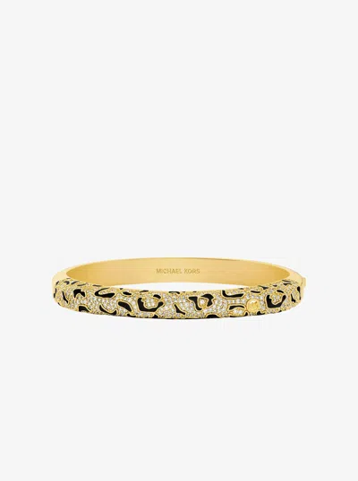 MICHAEL KORS PAVÉ LEOPARD BANGLE